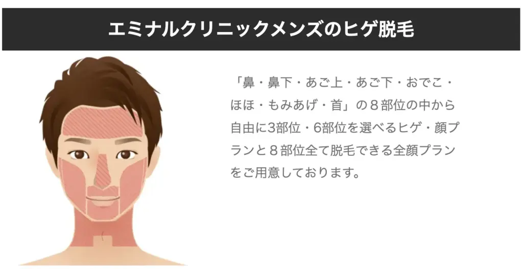 メンズ脱毛_エミナルメンズヒゲ料金
