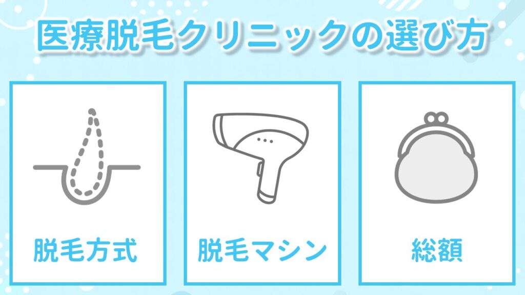 立川の医療脱毛クリニック選びのポイント