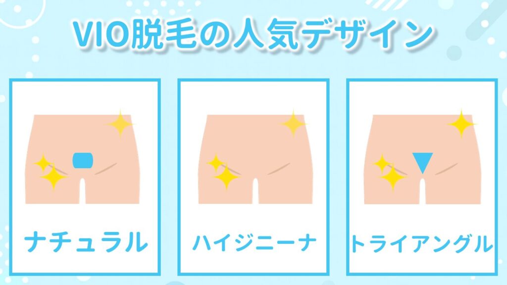 VIO脱毛の人気デザイン