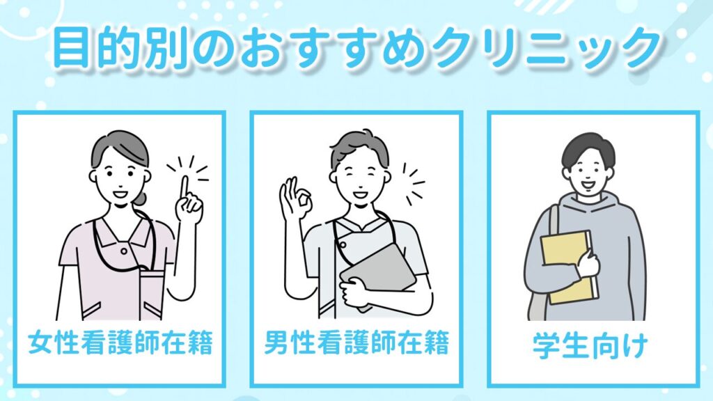 VIOの目的別おすすめクリニック